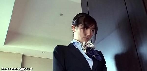  Japanese flight attendants meeting their horny boss